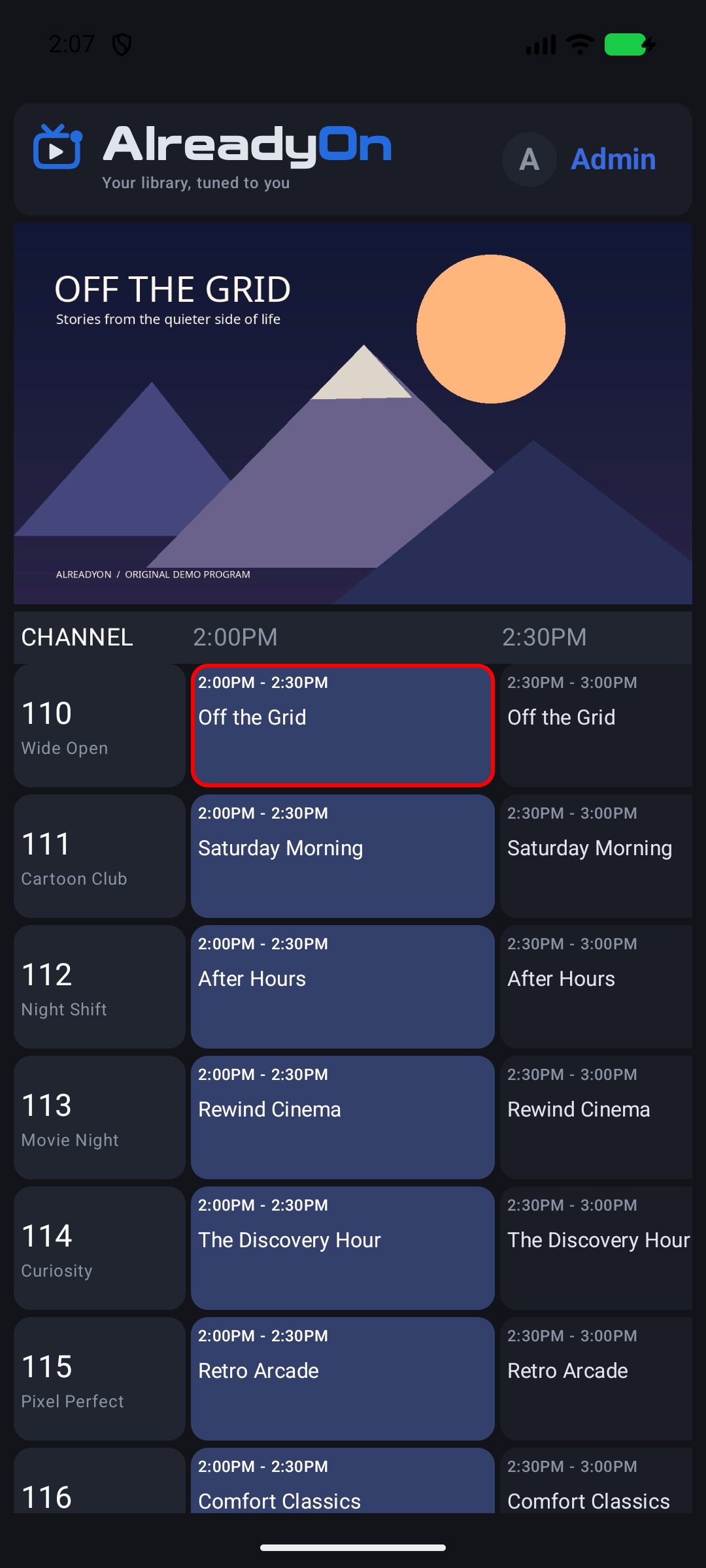 AlreadyOn Android phone interface